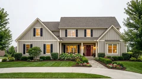 Traditional exterior staging style